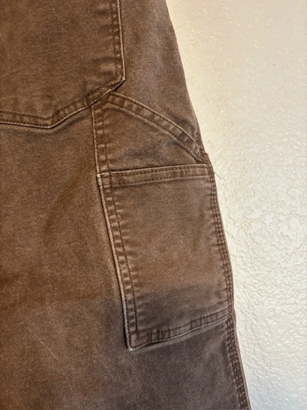 RSQ Loose Brown Pants Utility Carpenter Worker Relaxed 30x30